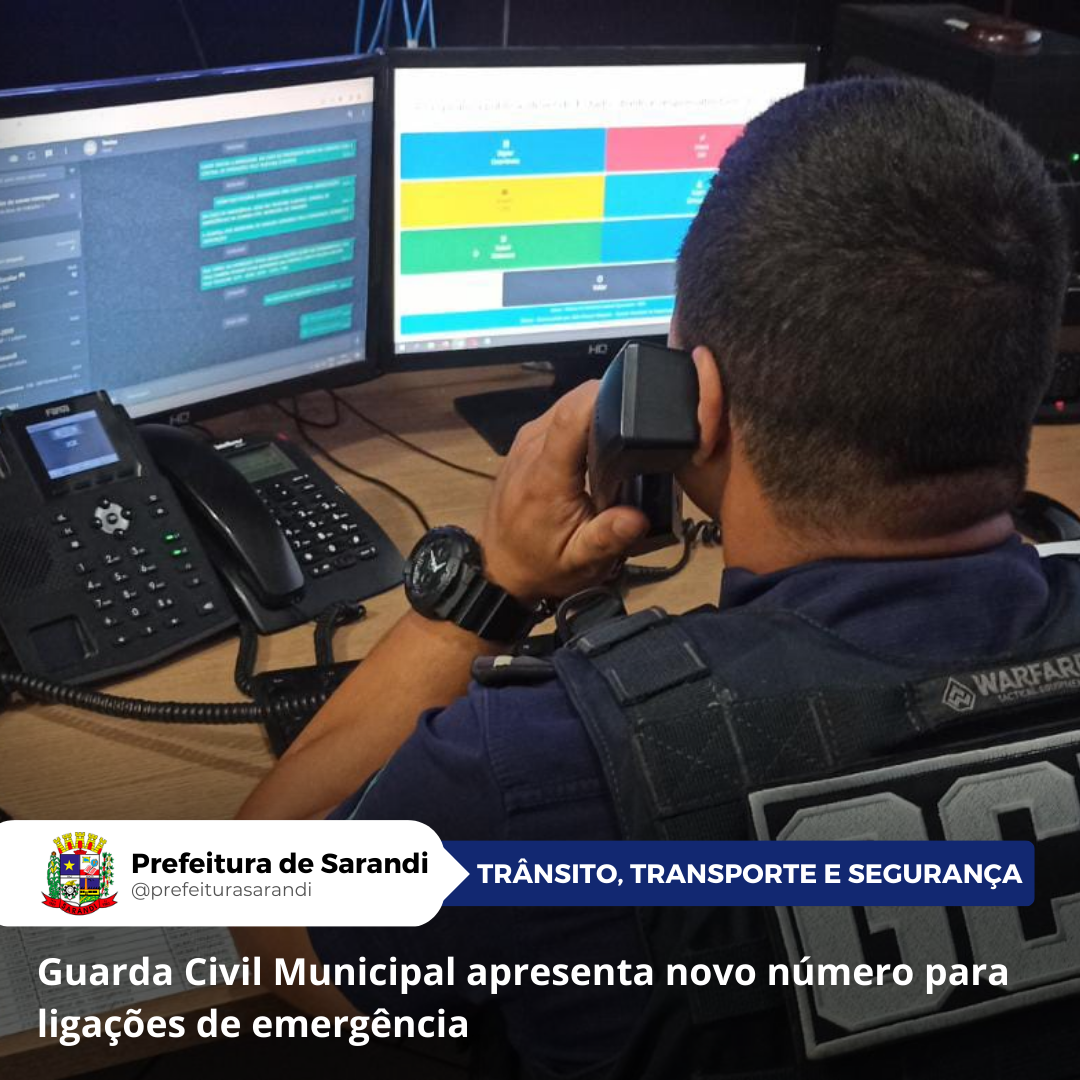 Guarda Civil Municipal apresenta novo número para ligações de emergência